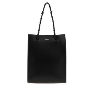 Jil Sander Men Black Leather Tangle Shopping Bag